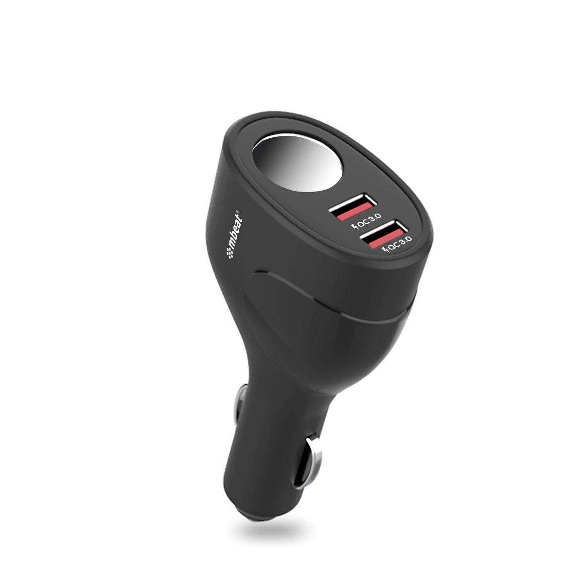 Smart mbeat Gorilla Power Dual Port QC3.0 Car Charger with Cigar Lighter Socket