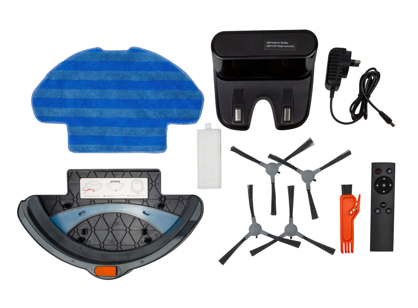 Smart Robot Vacuum & Mop | 3-in-1 HEPA Filter, Wi-Fi & Auto Recharge (Black)