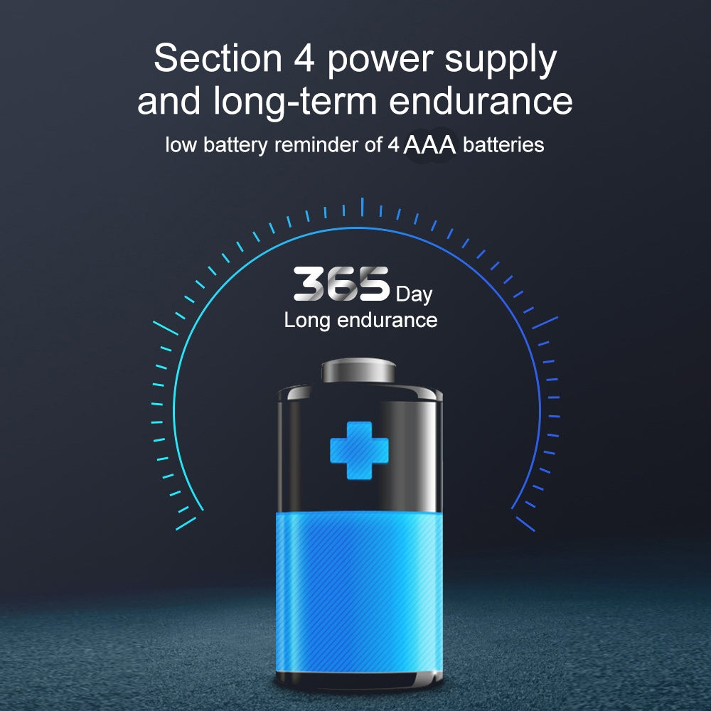 Smart Door Lock | Fingerprint + APP + Password + Card + Key (Black)