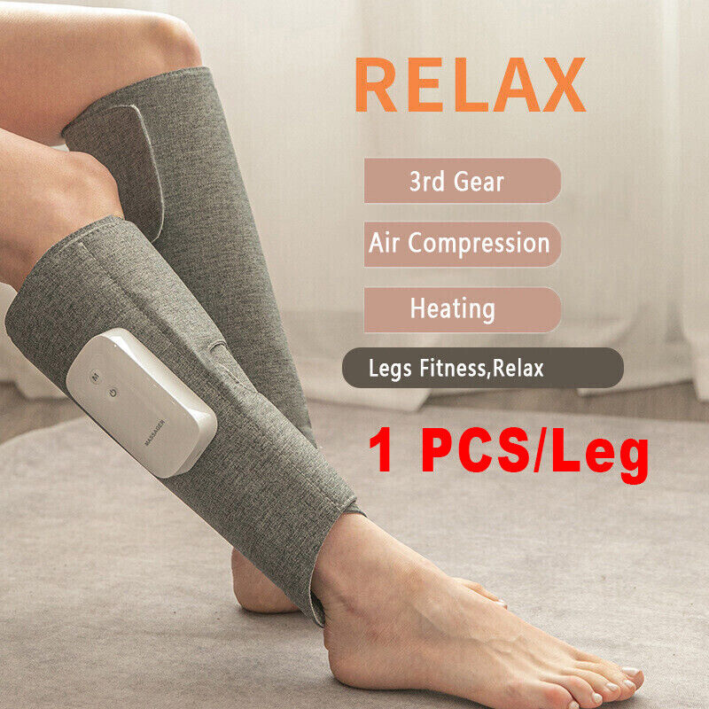 Heated Air Compression Leg Massager | Calf & Foot Circulation Therapy
