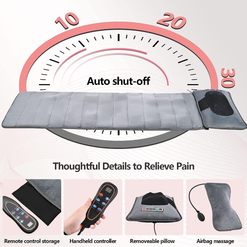 Smart Full Body Massage Mat with Heat | 10-Motor Vibrating Mattress