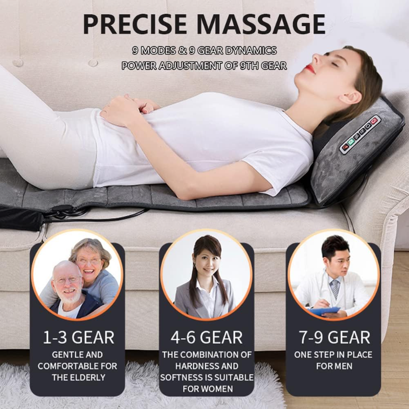 Smart Full Body Massage Mat with Heat | 10-Motor Vibrating Mattress