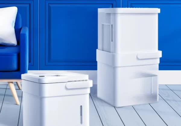 Midea Cube Smart Wi-Fi Dehumidifier | 12L Tank | Up to 20L/Day Moisture Removal