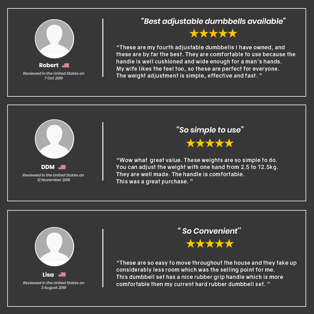 ATIVAFIT 12.5kg Adjustable Weight Dumbbell