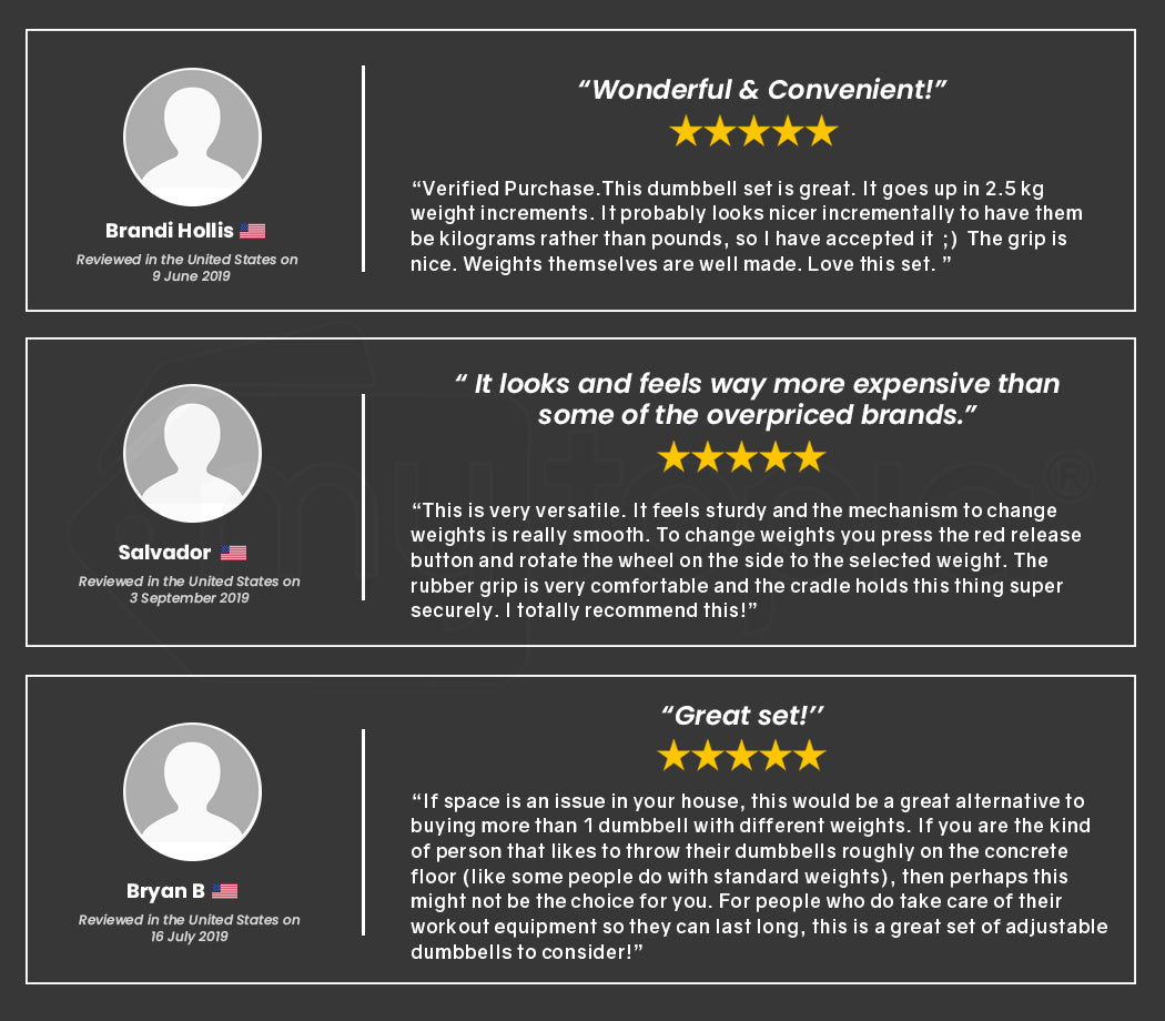 ATIVAFIT 32.5kg Single Adjustable Weight Dumbbell