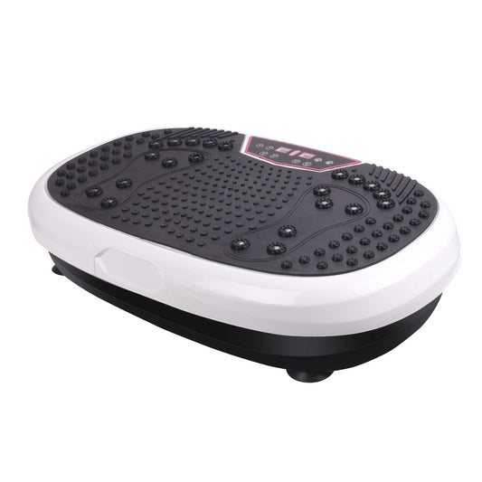 Smart Mini Vibration Platform | 99-Level Magnet Therapy Exercise Plate (White)