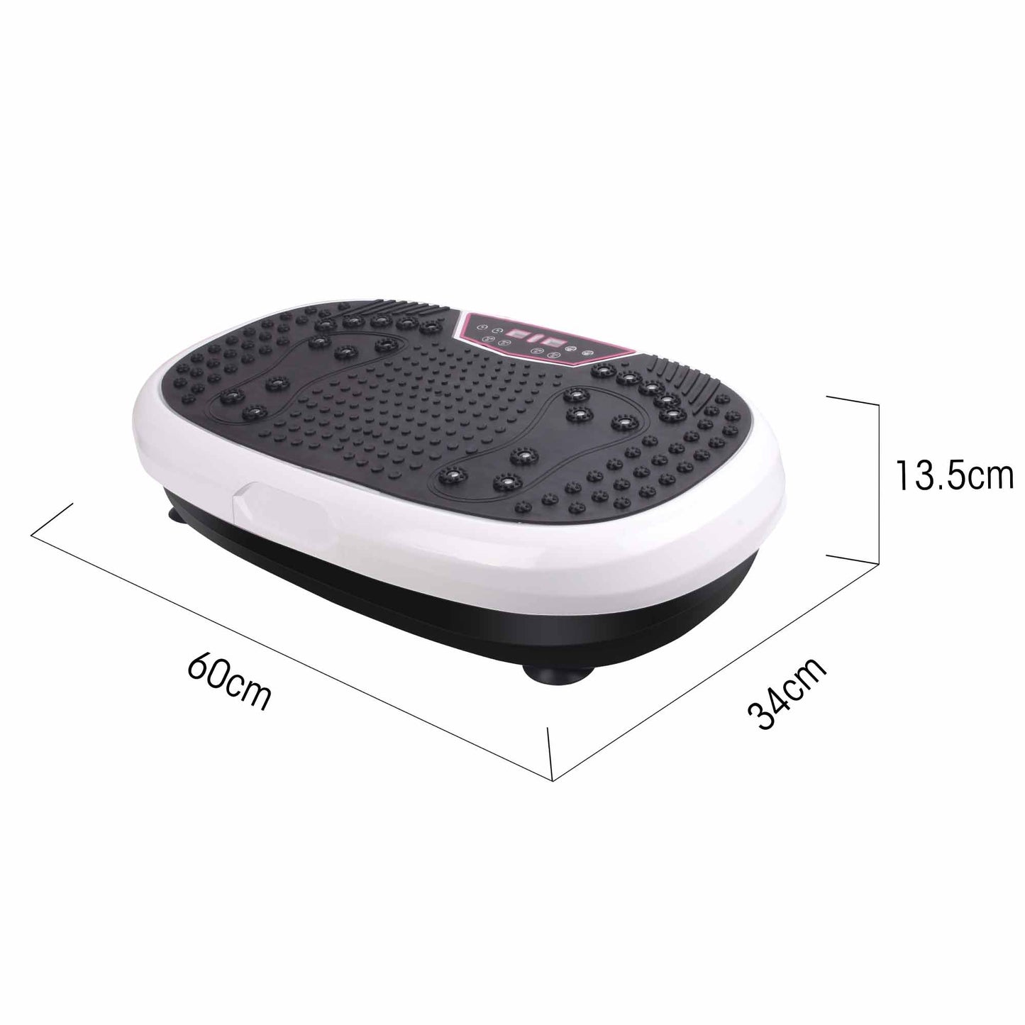 Smart Mini Vibration Platform | 99-Level Magnet Therapy Exercise Plate (White)