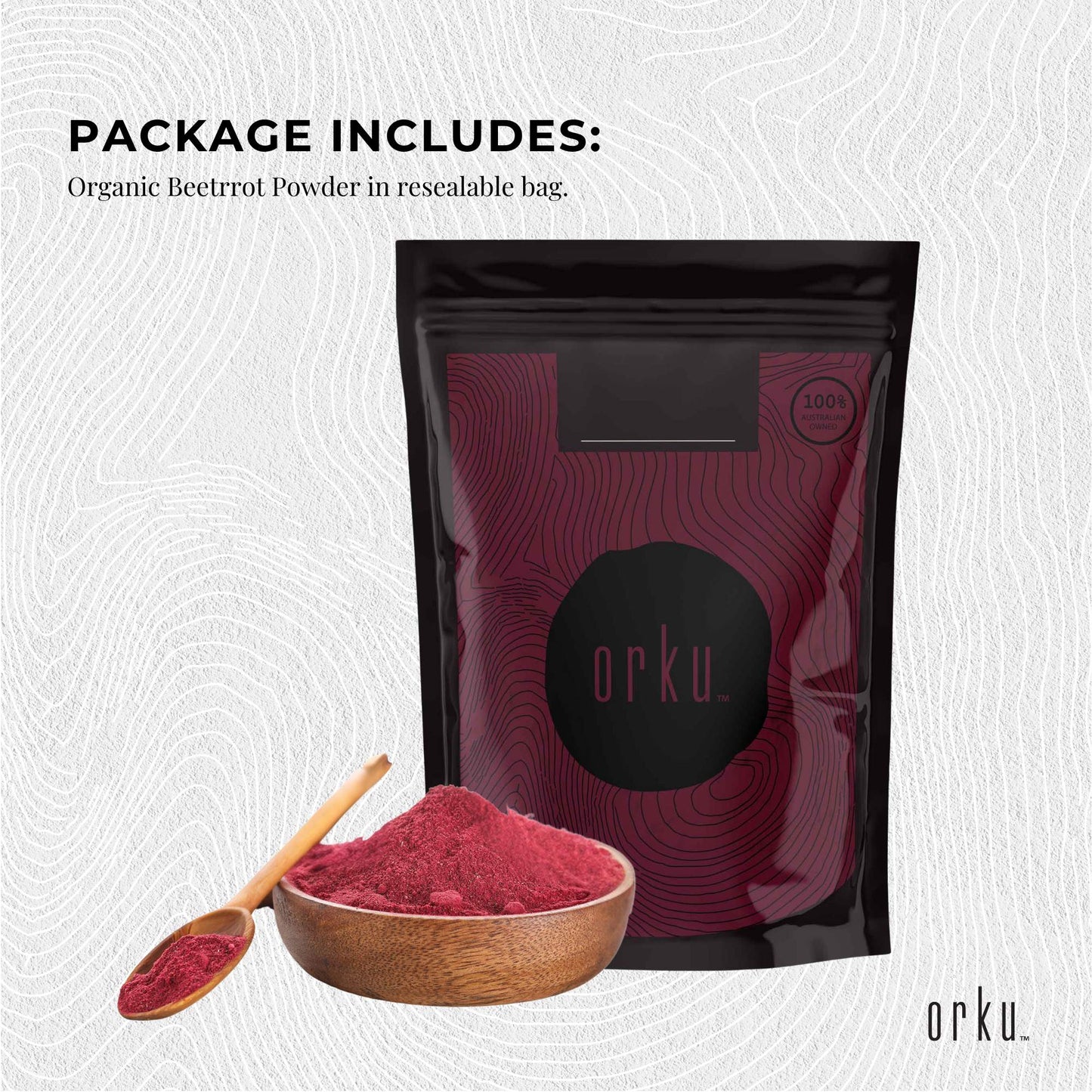 Organic Beetroot Powder 1kg – Beta Vulgaris (1kg)