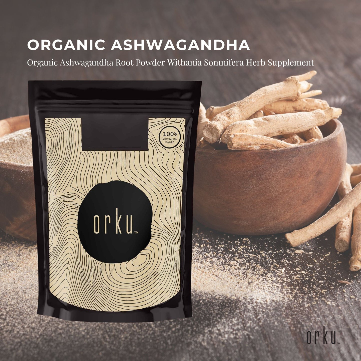 Organic Ashwagandha Root Powder 1kg | Withania Somnifera