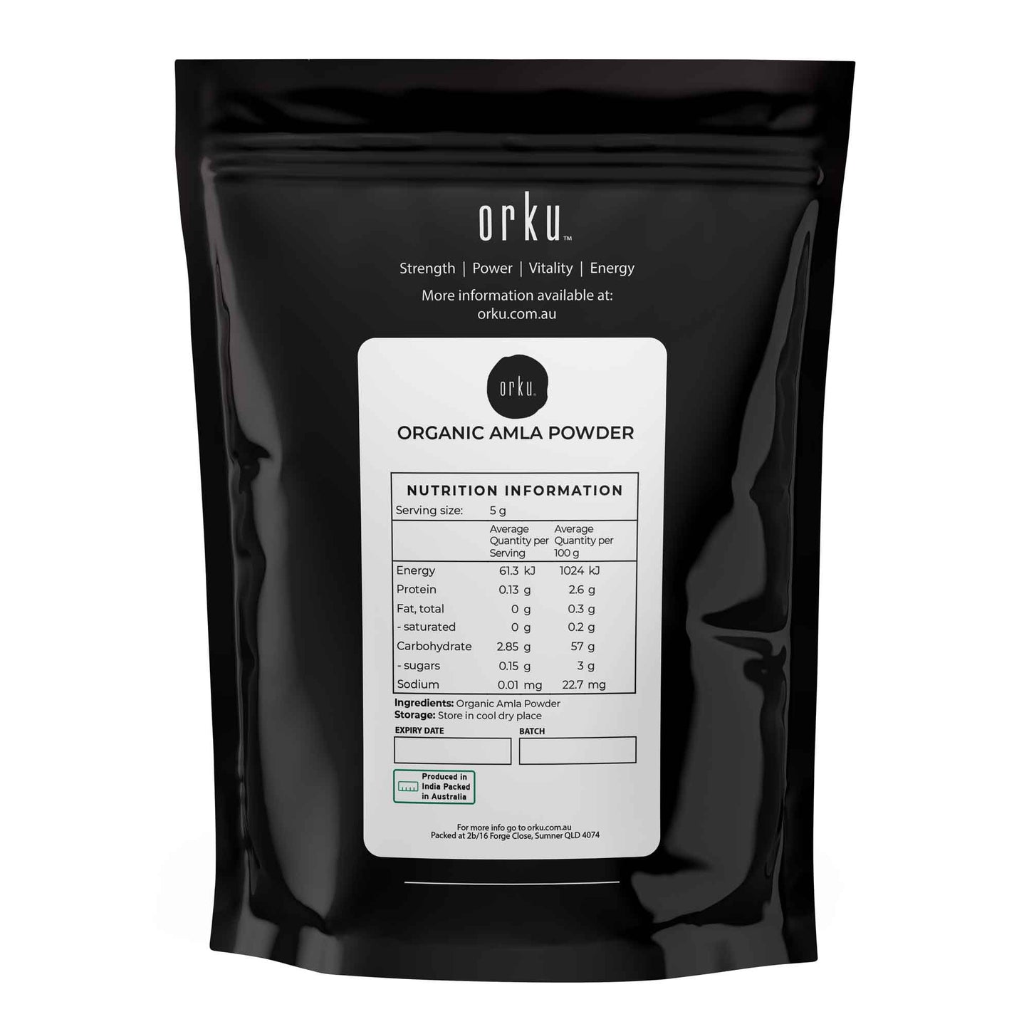 Organic Amla Powder | 400g Indian Gooseberry Superfood