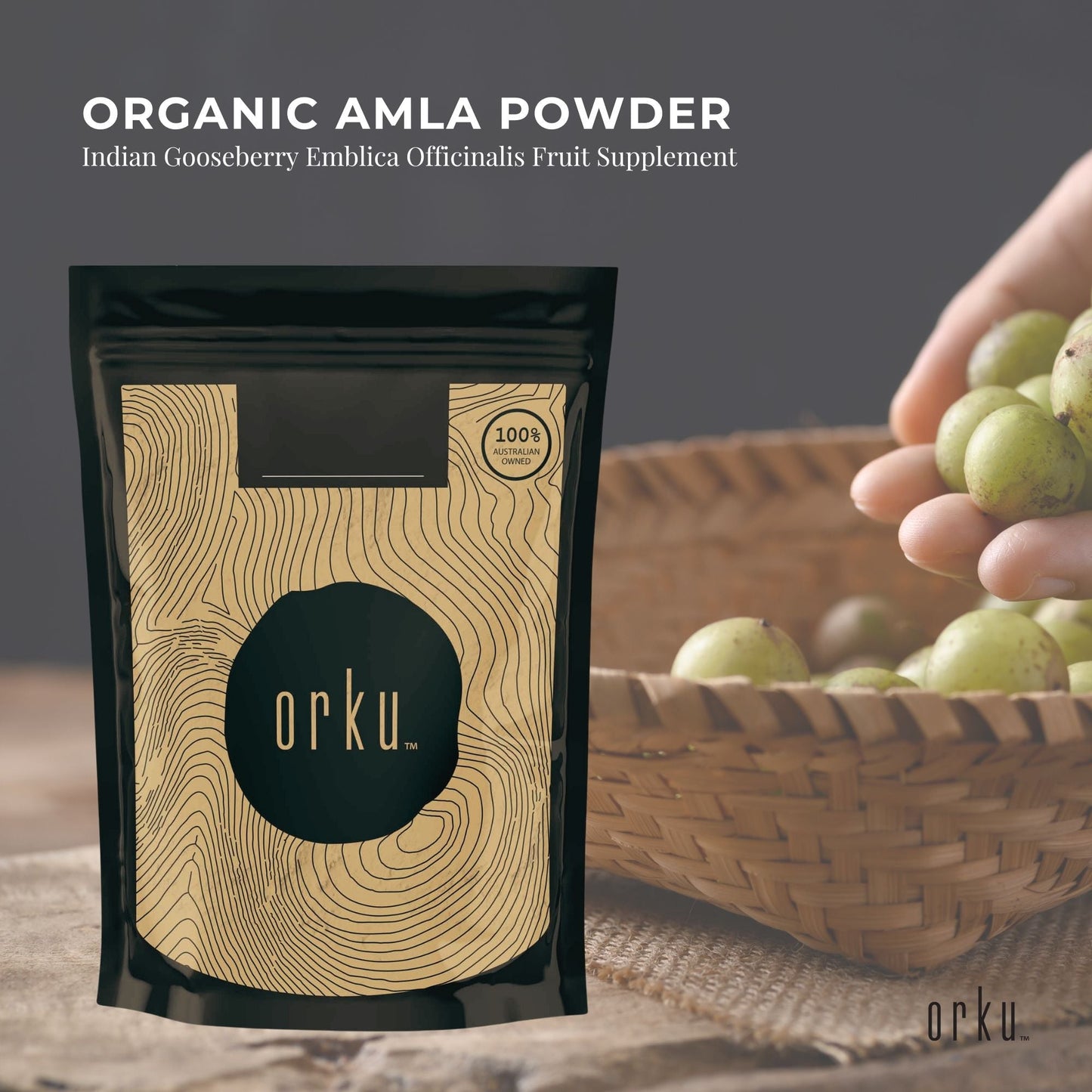 Organic Amla Powder | 400g Indian Gooseberry Superfood