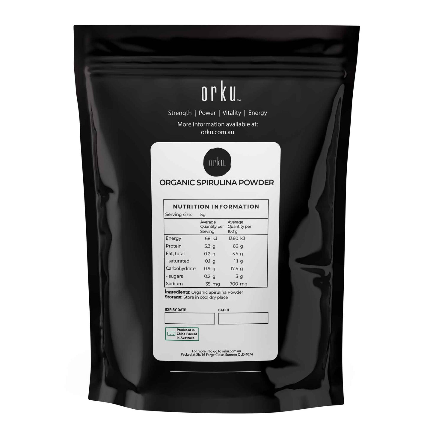 Organic Spirulina Powder 1kg – Arthrospira Platensis