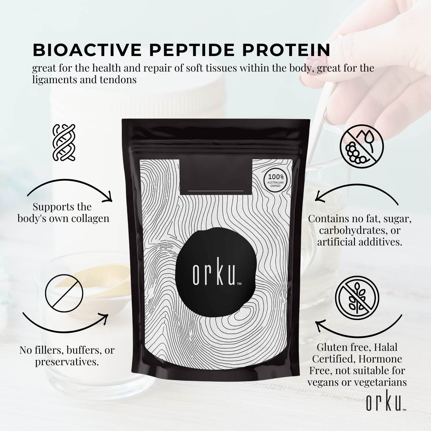 Hydrolysed Collagen Powder 1kg | Unflavoured