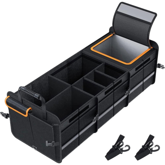 Smart Car Boot Organiser with Cooler | Collapsible Storage Box for Trunk