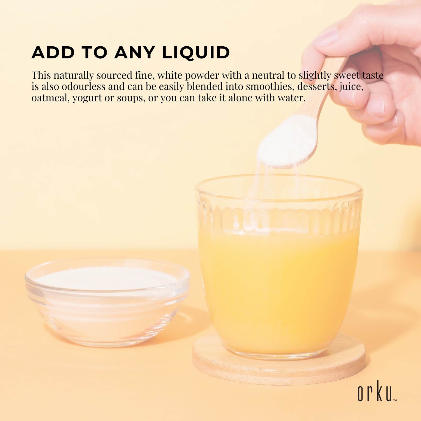 Orku Inulin Powder | Chicory Root Prebiotic Fibre (400g)