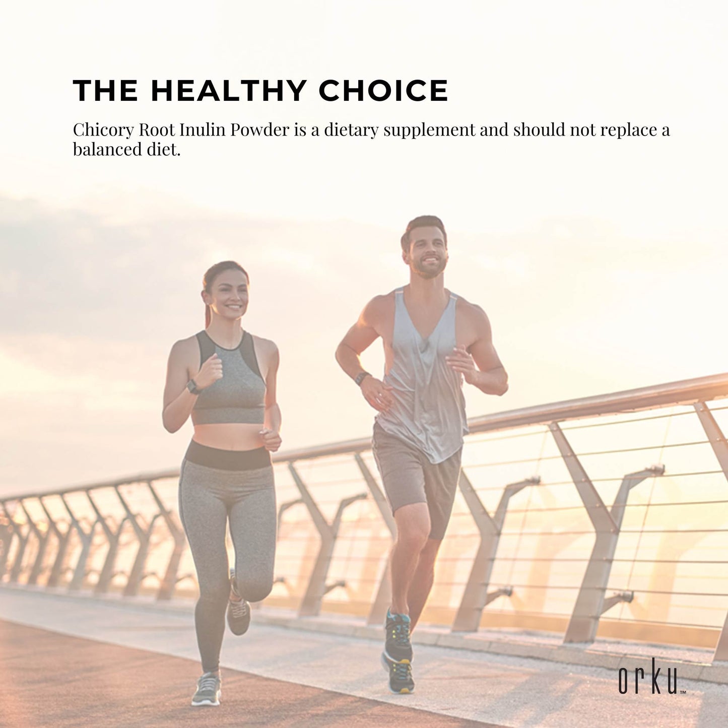 Orku Inulin Powder | Chicory Root Prebiotic Fibre (400g)