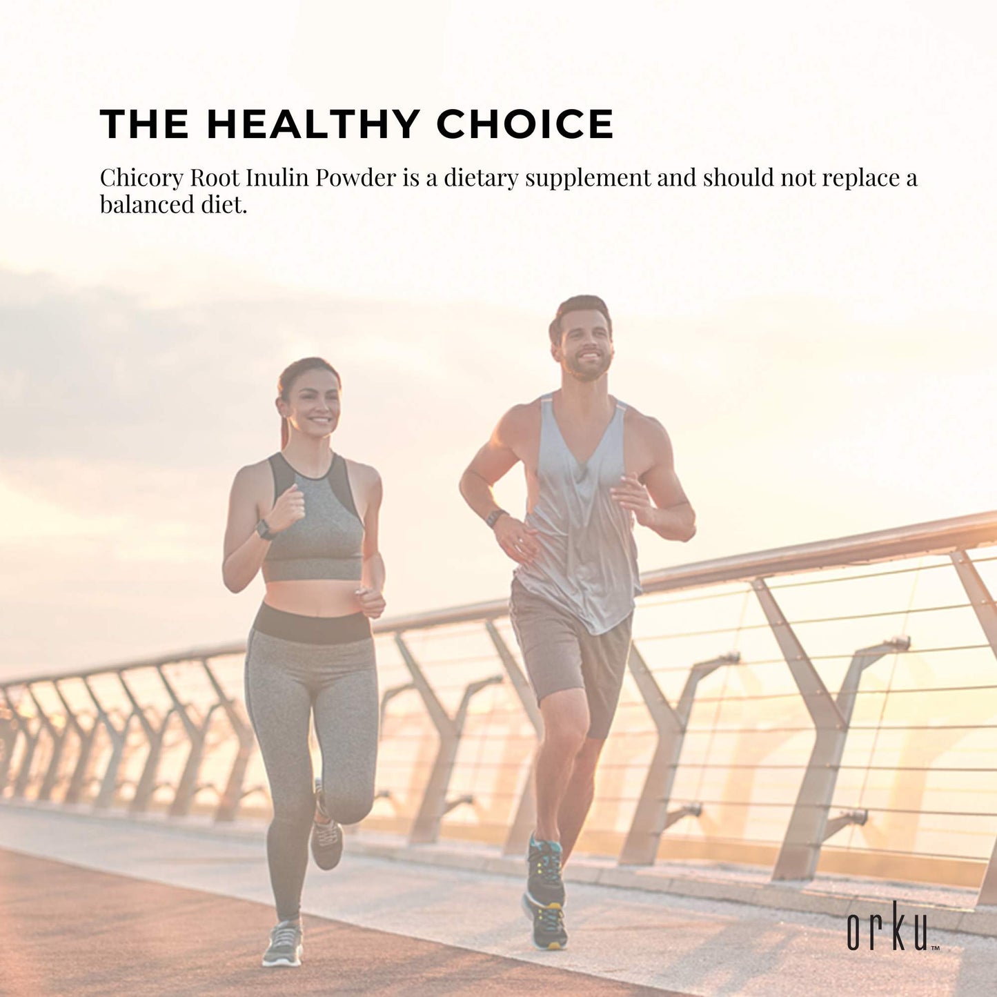 Orku Inulin Powder | Chicory Root Prebiotic Fibre (1kg)