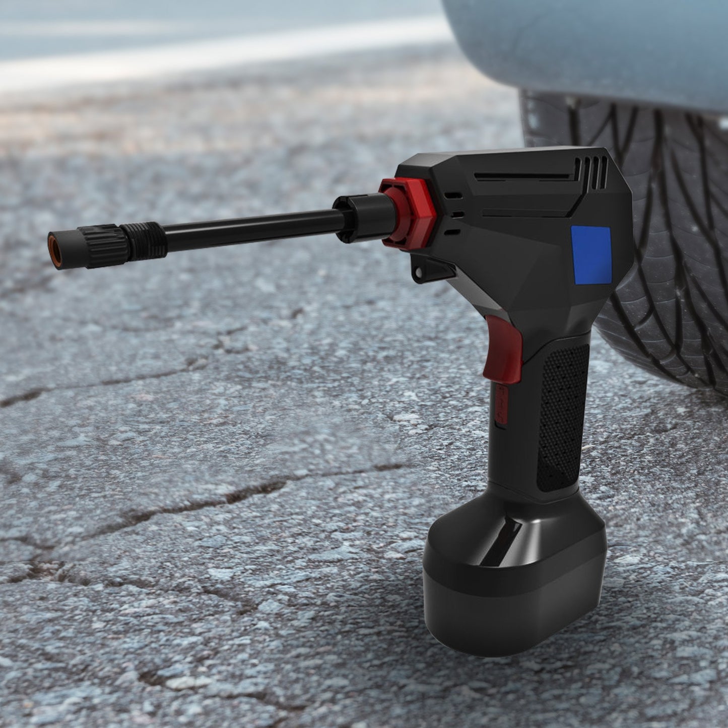 Smart 12V Portable Tyre Pump | Digital Gauge Air Compressor with LED Light