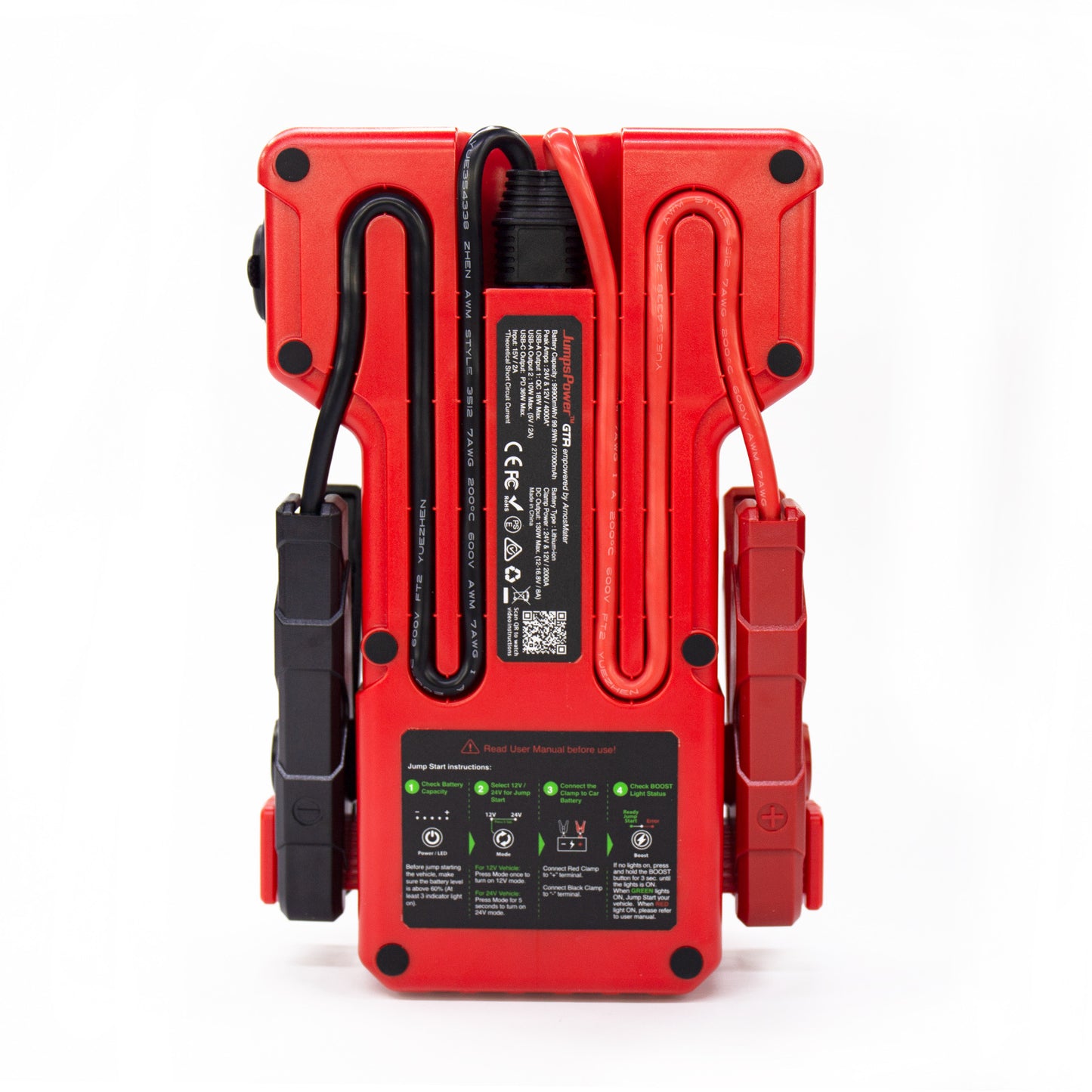 Smart 4000A Jump Starter 12V/24V Powerbank 99900mWh | JumpsPower GTR Pro