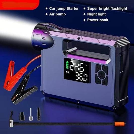 Smart CHOETECH 4-in-1 Car Jump Starter | Power Bank + Air Pump + LED Flashlight (10,000mAh)