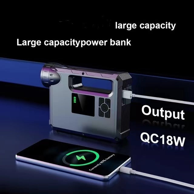 Smart CHOETECH 4-in-1 Car Jump Starter | Power Bank + Air Pump + LED Flashlight (10,000mAh)