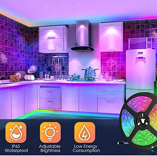 Smart 5050 RGB LED Strip Light | 5M Waterproof IP65 with 44-Key IR Controller