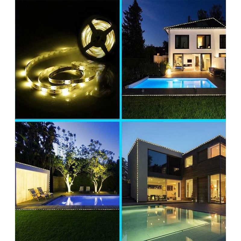 Smart Solar LED Strip Light | 3M Waterproof Outdoor Lighting
