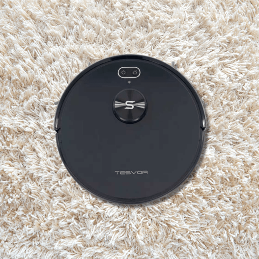 Smart Robot Vacuum & Mop | Tesvor S6+ 2700 Pa Laser Navigation & App Control (Black)