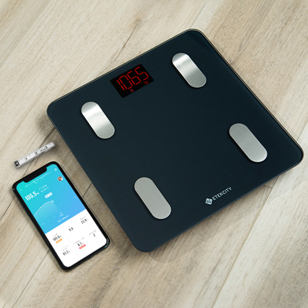 Smart Scale | Etekcity Bluetooth Body Weight Scale with App Sync (Black)