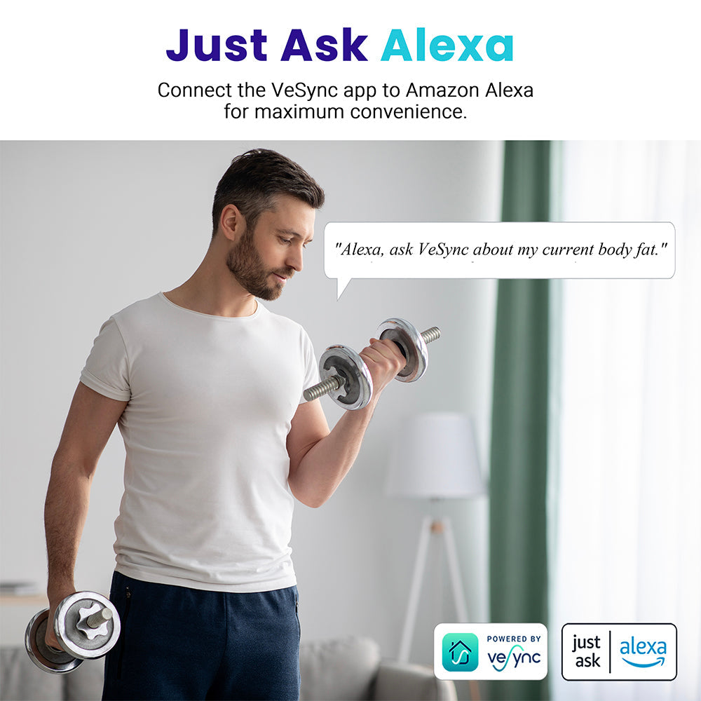 Smart Scale | Etekcity Bluetooth Body Weight Scale with App Sync (Black)