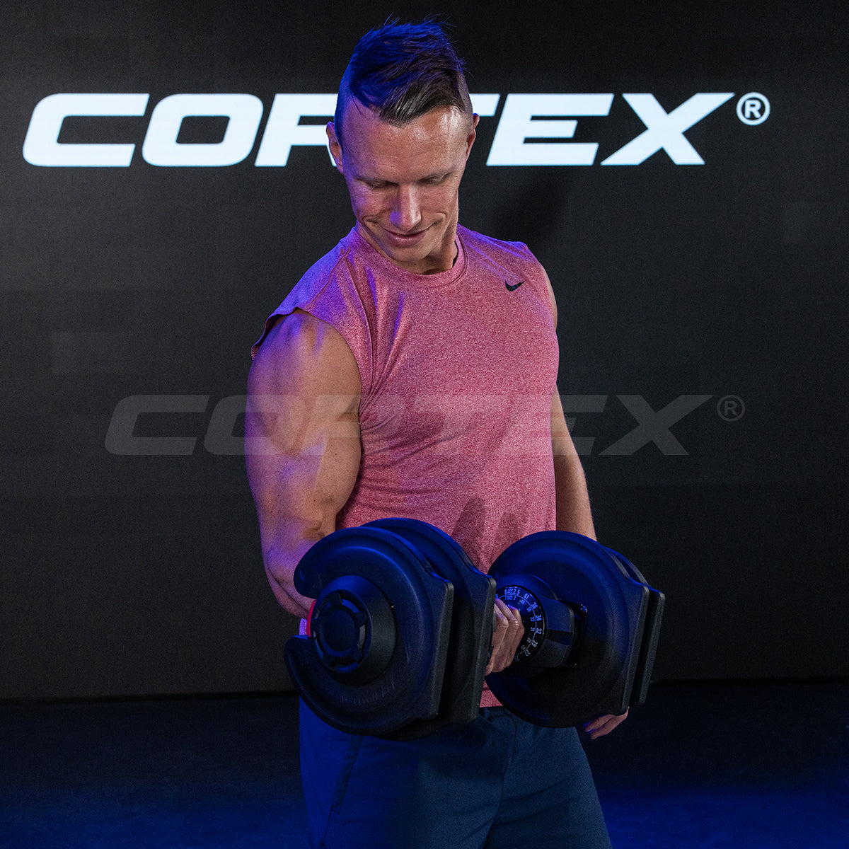 CORTEX RevoLock V2 80kg Pair Adjustable Dumbbell & Barbell Set