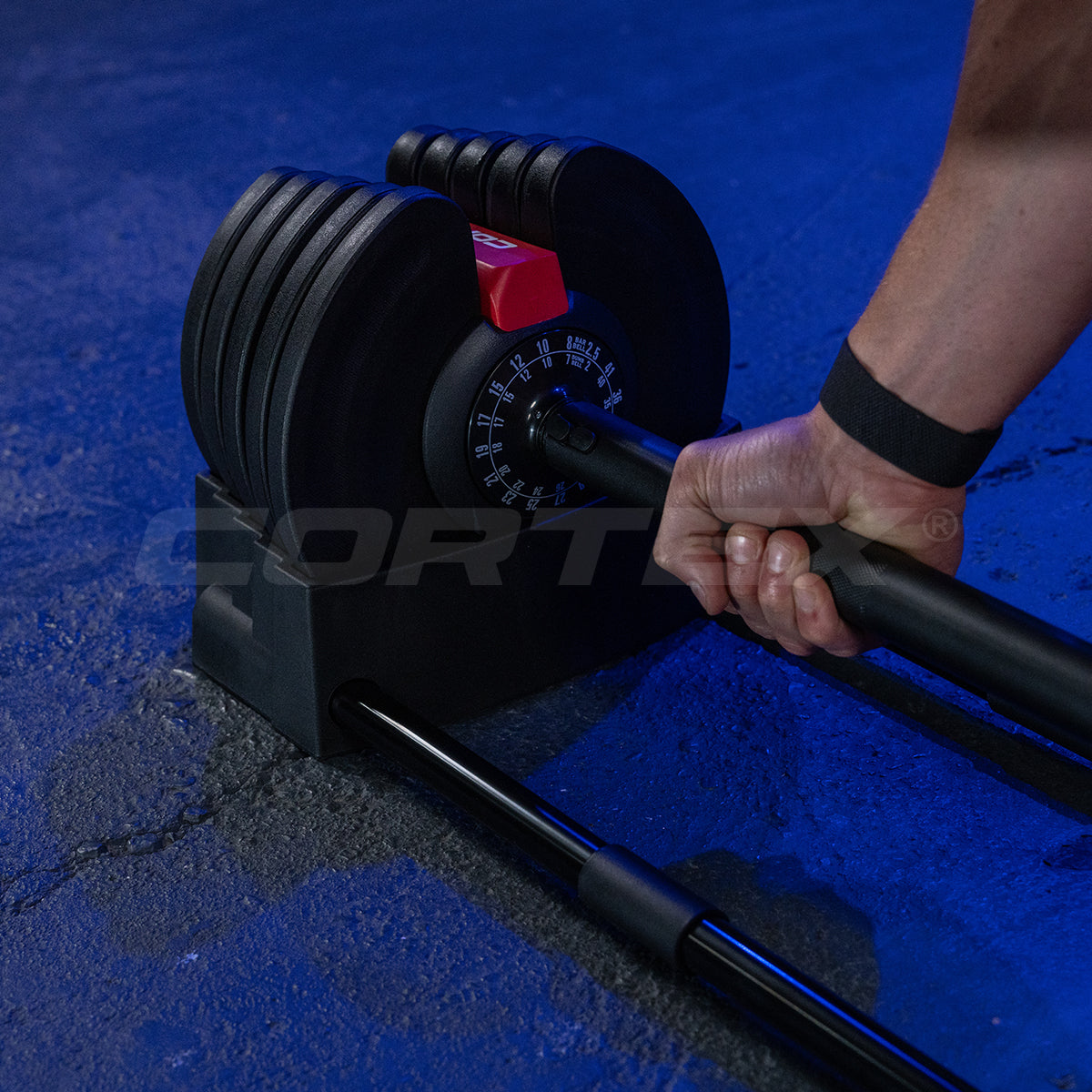 CORTEX RevoLock V2 80kg Pair Adjustable Dumbbell & Barbell Set