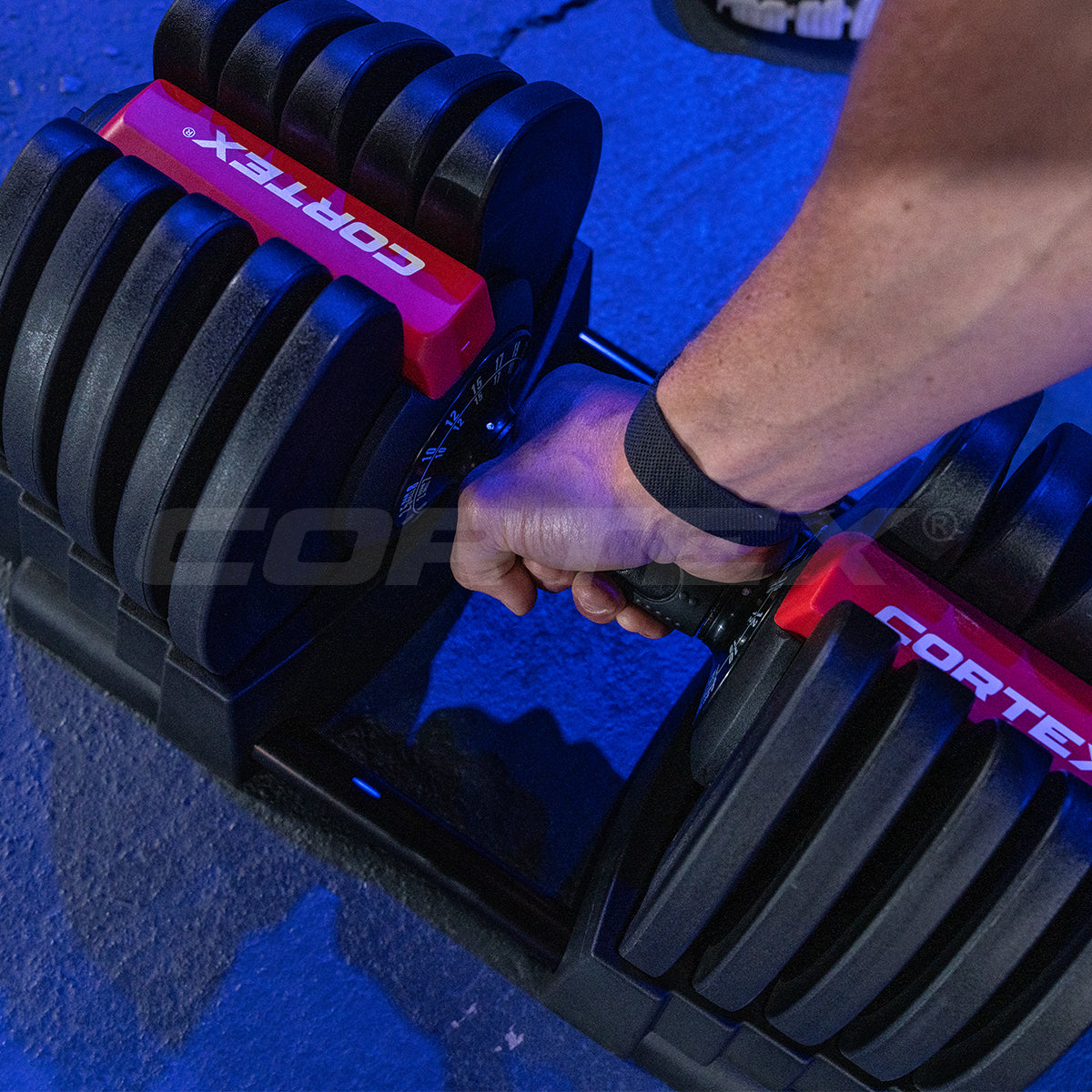 CORTEX RevoLock V2 80kg Pair Adjustable Dumbbell & Barbell Set