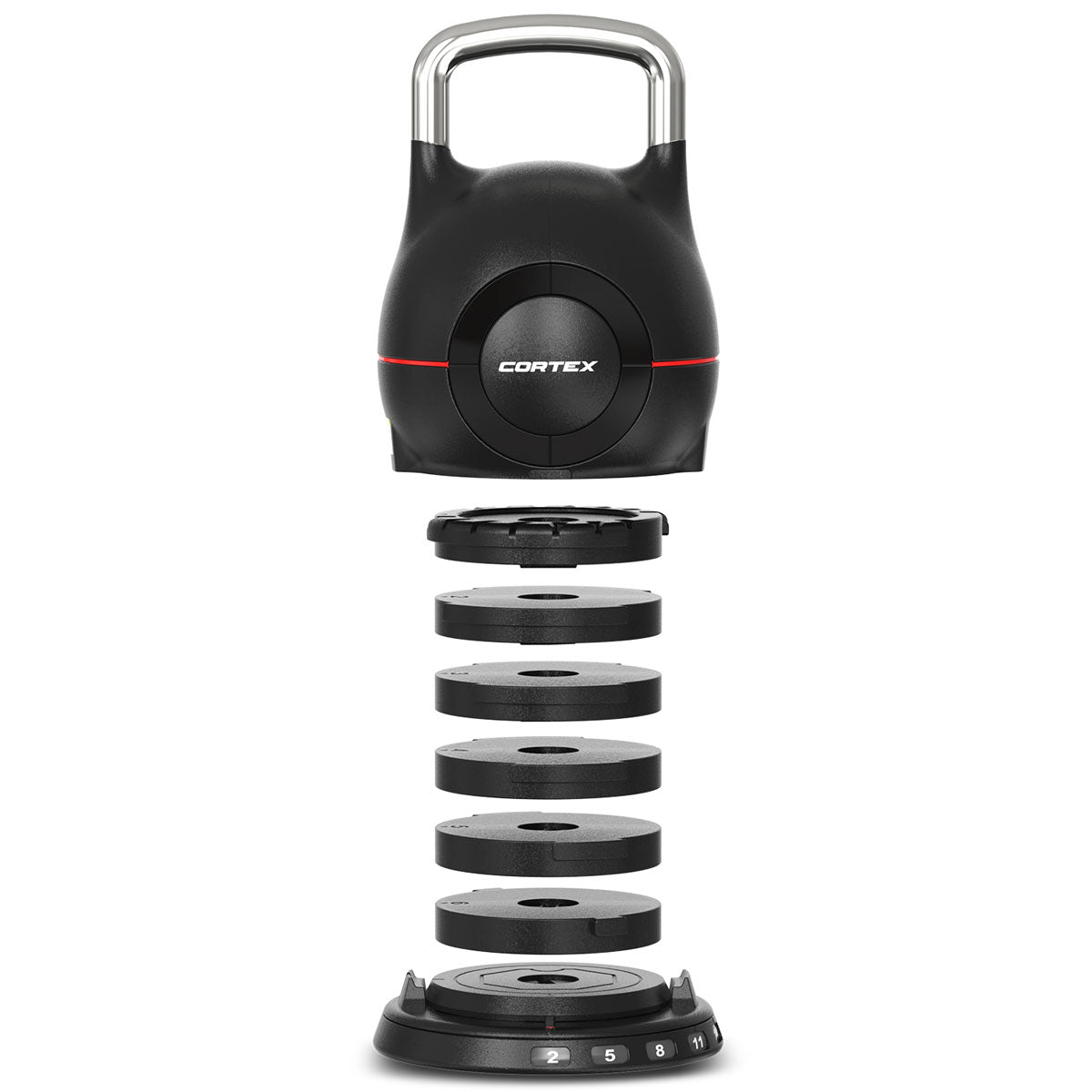 CORTEX 7-in-1 RevoLock Quick Adjust 20kg Kettlebell