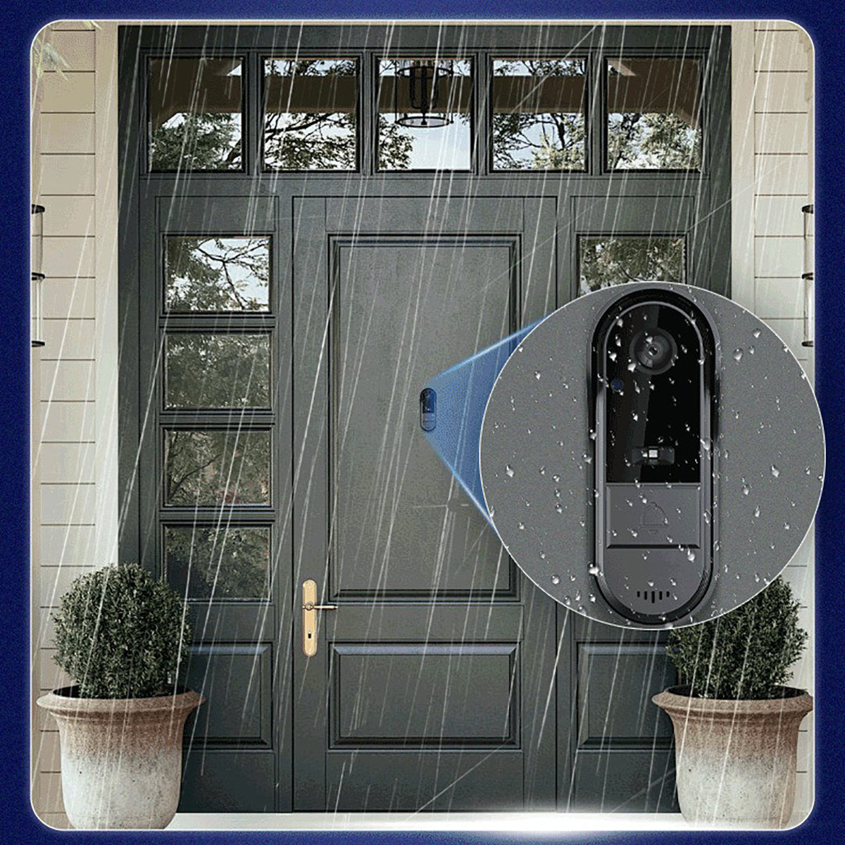 Smart Wireless Video Doorbell | 4.3" Indoor Screen & Night Vision