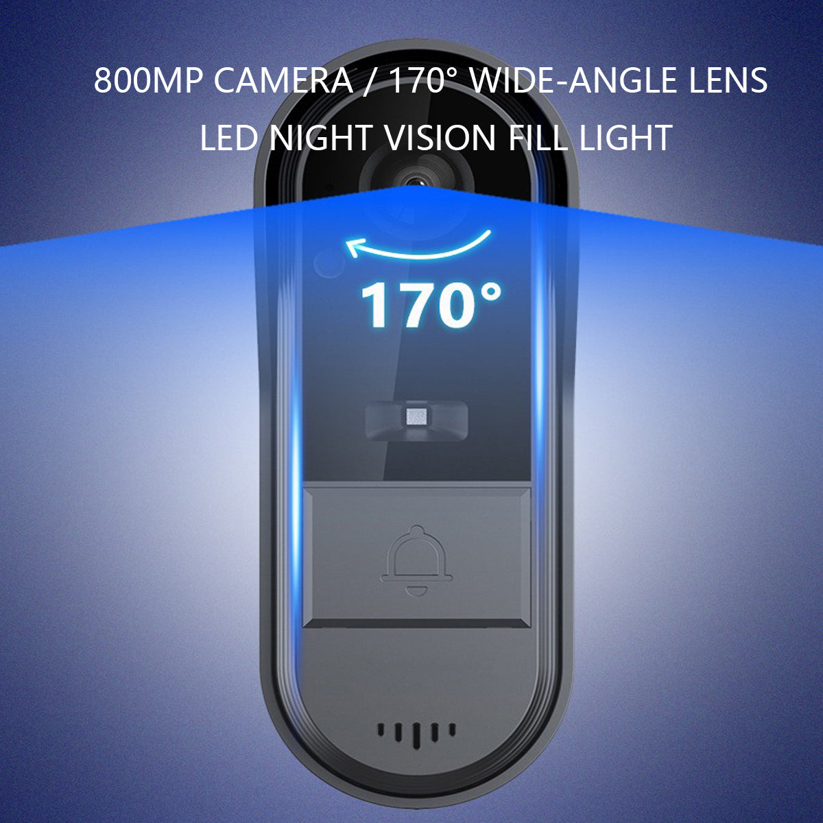 Smart Wireless Video Doorbell | 4.3" Indoor Screen & Night Vision