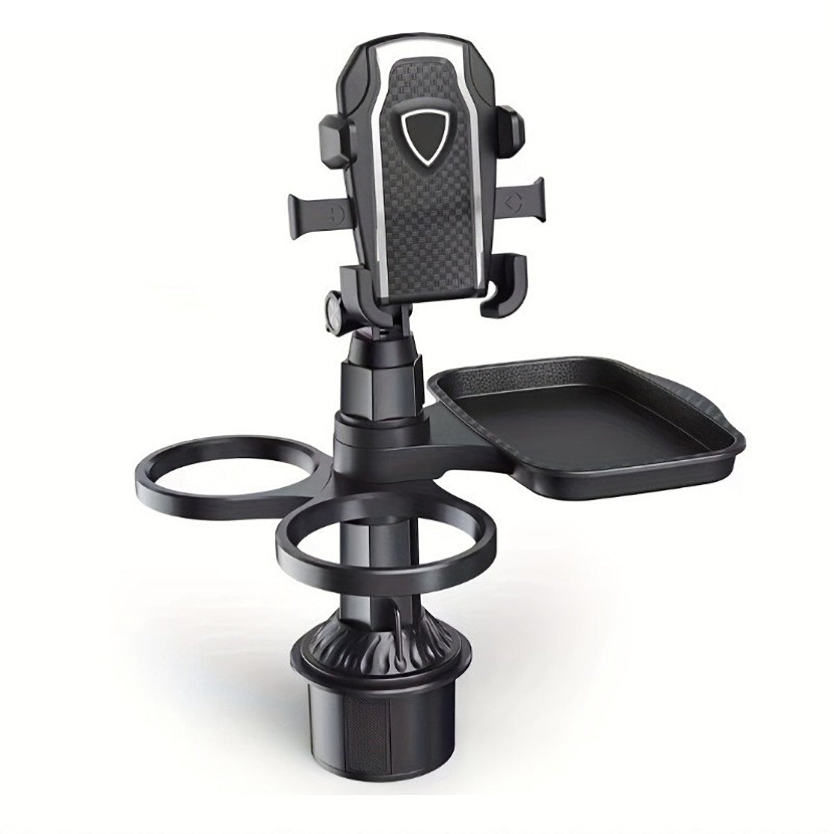 Smart 3-in-1 Car Cup Holder Tray | Phone Mount, Drink & Snack Organiser