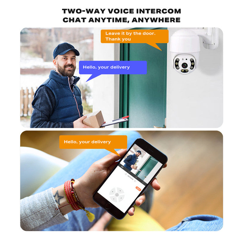 1080P Full HD Wireless WiFi LED Bulb Security Camera | 355° Pan-Tilt with Night Vision