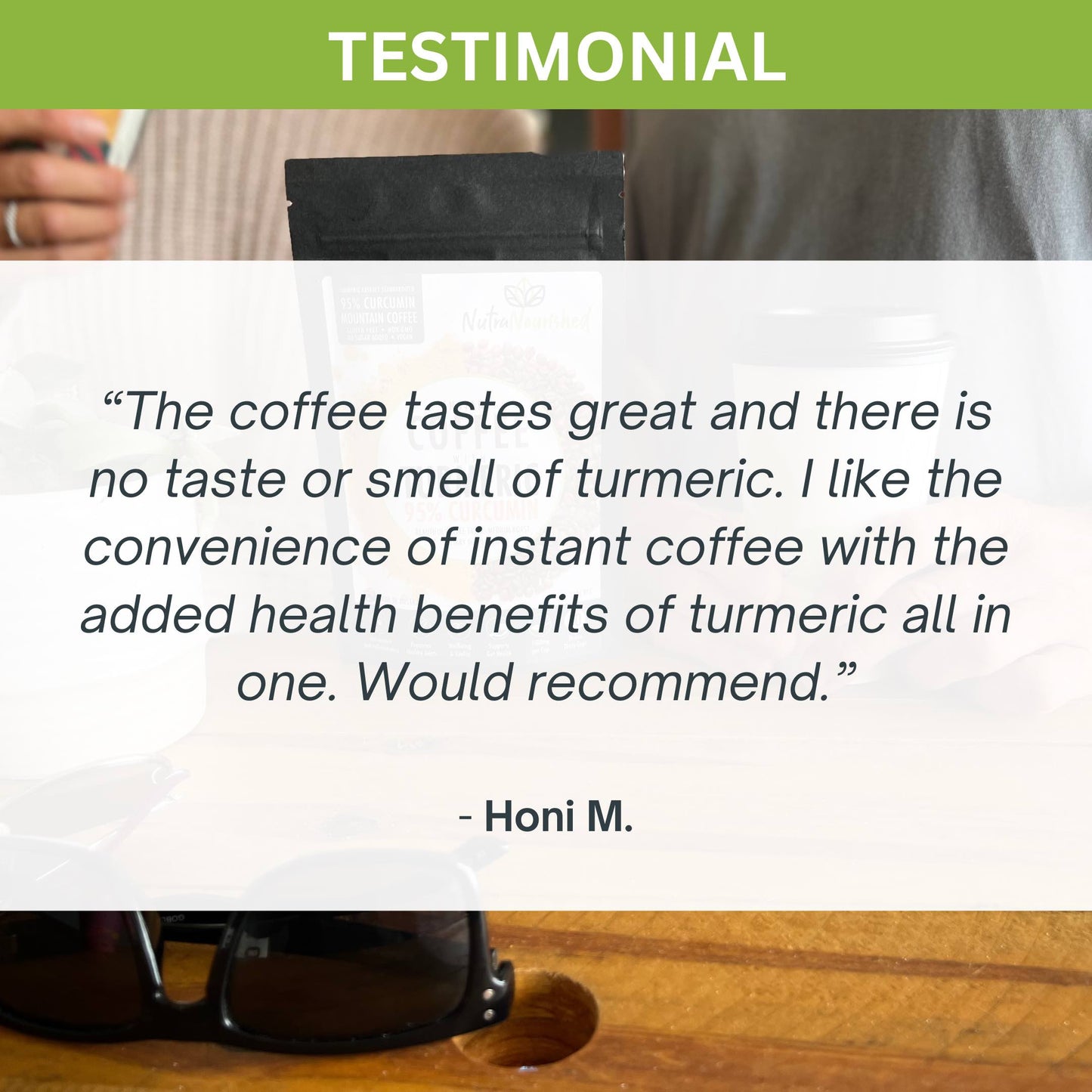 Instant Coffee with 95% Pure Organic Curcumin – 120g