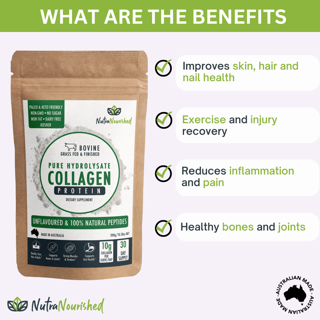 Collagen Powder | Tasteless & Unflavoured 300g (Bovine Hydrolysed Peptides)