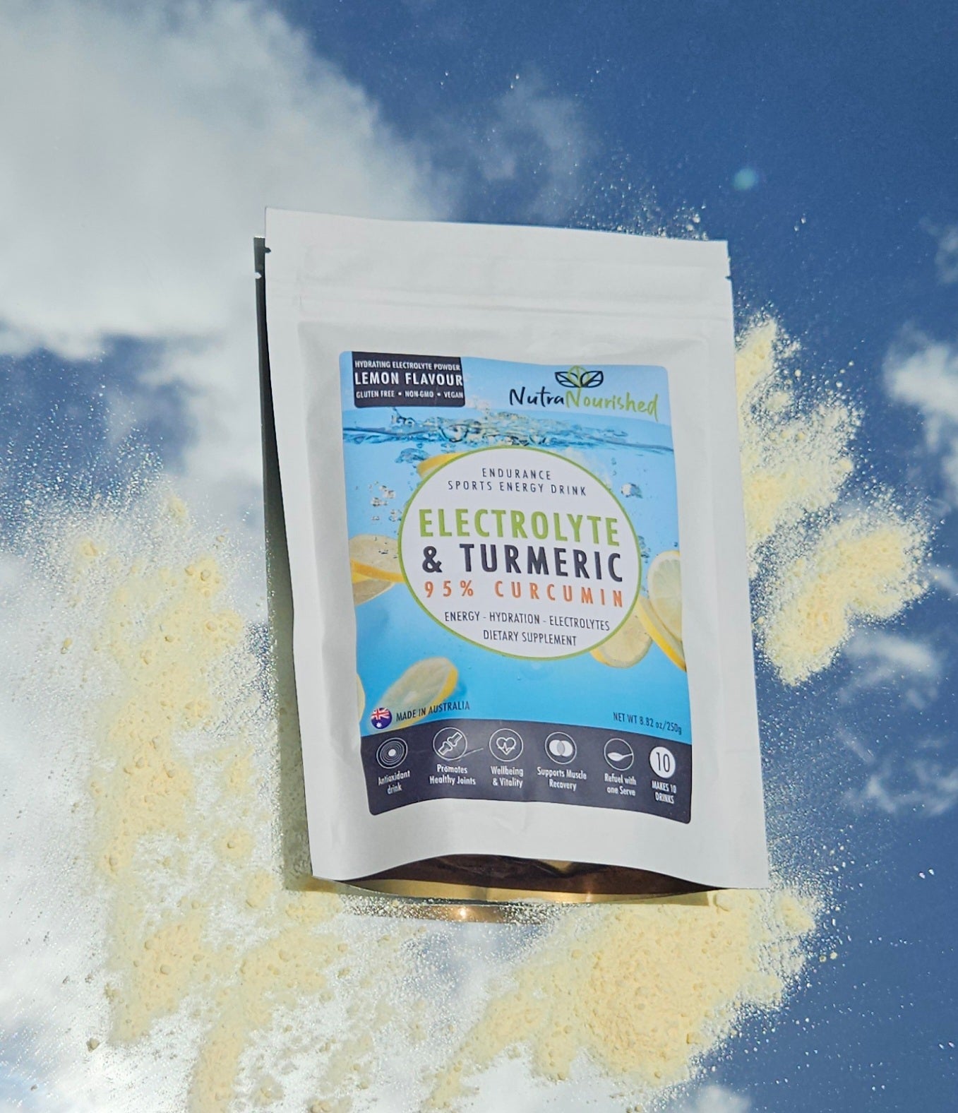 Electrolyte & Curcumin Recovery Powder | Lemon Flavour (250g)