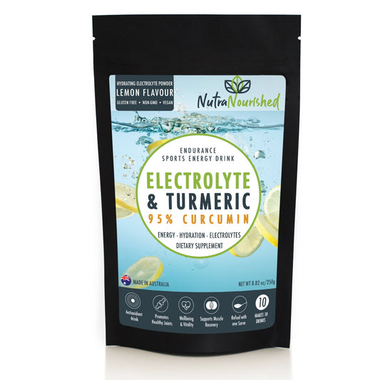 Electrolyte & Curcumin Recovery Powder | Lemon Flavour (250g)