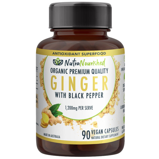 Ginger Capsules | Organic Vegan (90 Capsules)