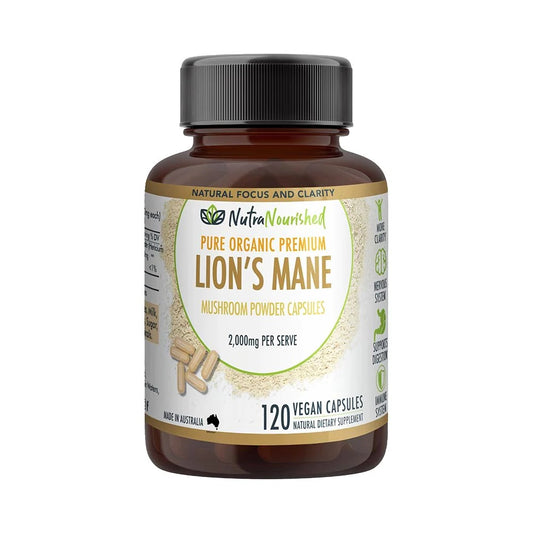 Lion's Mane Mushroom Capsules 120 Caps | Hericium erinaceus 2000mg