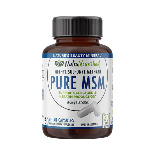 Pure MSM Capsules | Methyl Sulfonyl Methane (660mg) – 60 Vegan Capsules