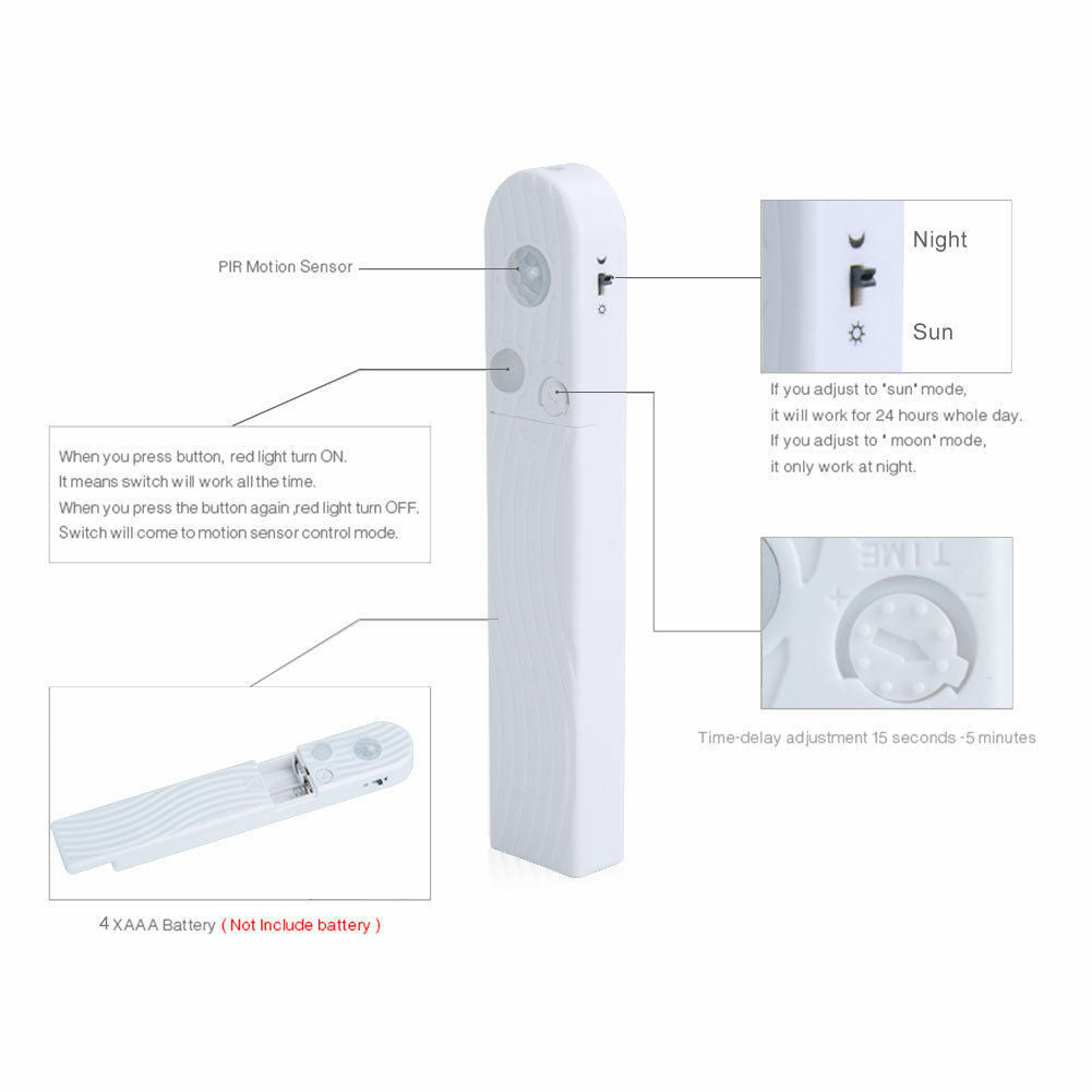 Smart Motion Sensor LED Strip Light 3m | Cool White