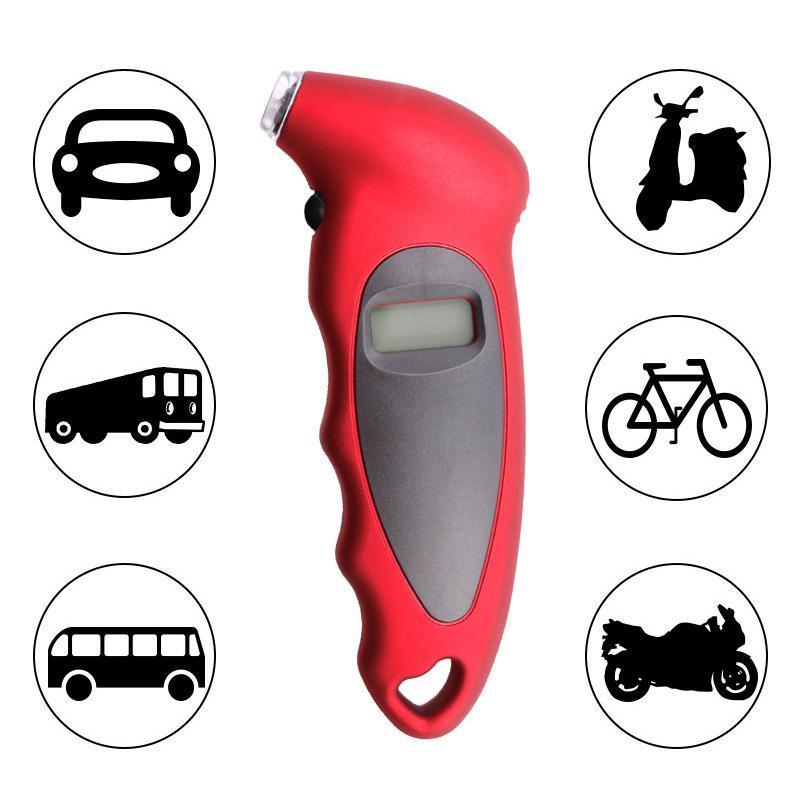 Smart Digital Tyre Pressure Gauge | LCD Backlit Car & Motorcycle Tester