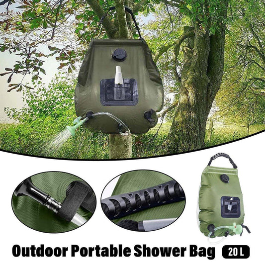 Smart Solar Camping Shower Bag 20L | Portable Outdoor Heated Camp Shower