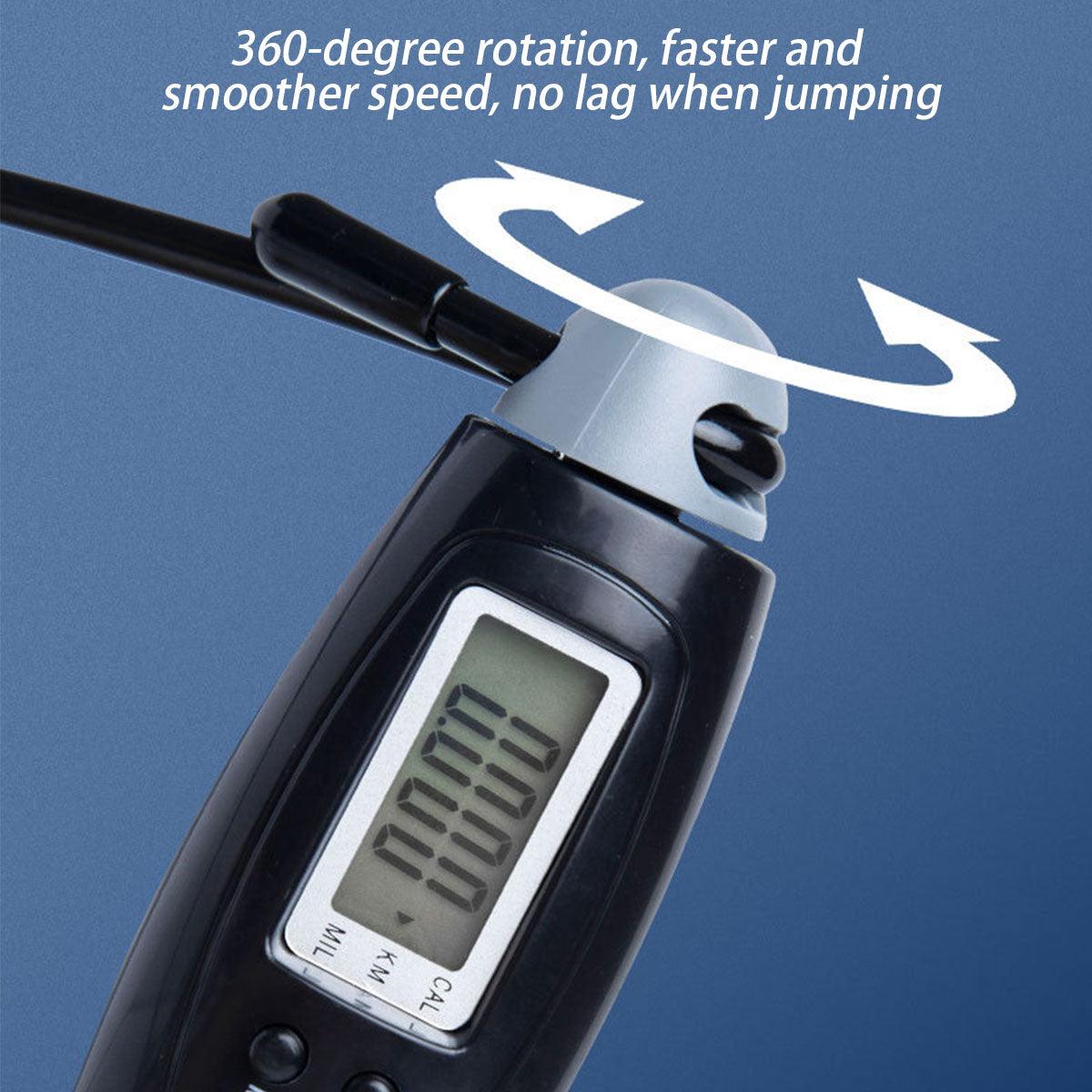 Smart Wireless Skipping Rope | Digital Cordless Jump Rope with Calorie Counter