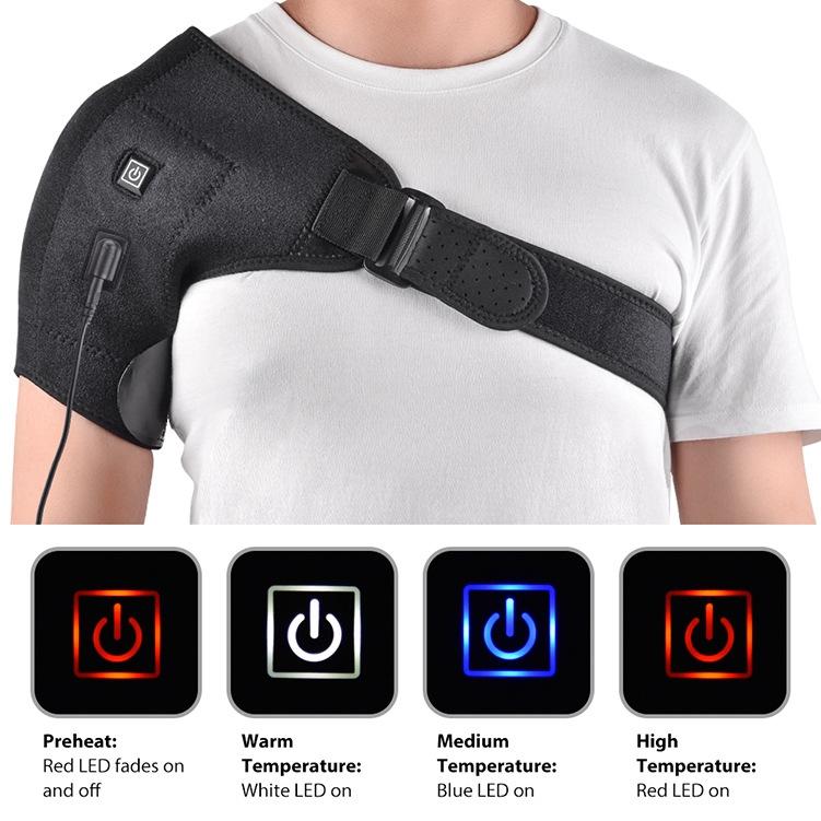 USB Shoulder Pain Relief Wrap | Electric Heat Therapy Support